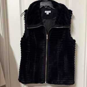 Calvin Klein Midnight Black Textured Vest